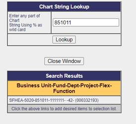 HBS Enhancement Addresses Invalid Chartstrings from UCPath example1