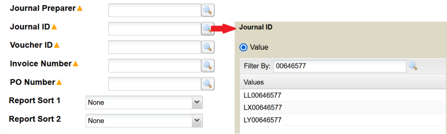 Embedding Journal Id Filter